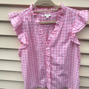 J Crew Factory EUC buffalo check top